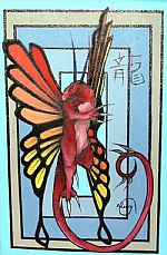 Winged Dragon #02 by Artist Nicola Leary