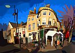 Montpellier Wine Bar, Cheltenham by Artist James Vinciguerra