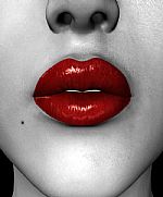 Red Lips by Artist Chris  Harvey