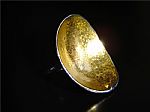 Gold dish ring by Artist Alex Lavigueur