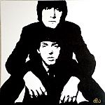 John Lennon & Paul McCartney by Artist Dan  Whoarly