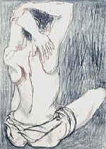 Dancer  Resting 3 by Artist Pauline Bradley