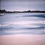 Beach at Poseidon Bungalows, Phuket by Artist Amy Salisbury