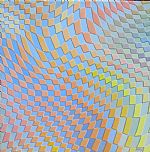 Orange and blue squares by Artist Nigel Gregory