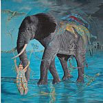 Alegria en la ninez de seres guardianes by Artist Juan Carlos Navarro