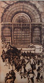 Tea dance - Covent Garden by Artist Marilyn Southey