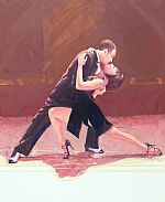 Midnight Tango (oil study 8) by Artist Charles Willmott