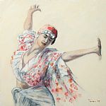 Russian Dancer by Artist Peter Truran