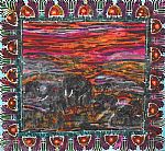 Elephant Sunrise by Artist Ahmed Kungu