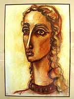 Beatrice Portinari (aka Dante's Muse) by Artist Vita Elliot