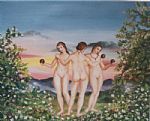 The three graces by Artist Karen  Frandsen