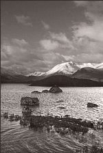 Loch Baa, Rannock (B&W) by Artist Frank Ash