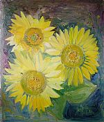 Girasoli a Santa Maria by Artist Katarina Drienovska