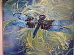 Drangonfly landing by Artist Suzanne Smillie