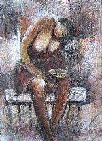 Poor women by Artist Yadab Chandra Bhurtel