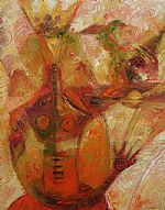 Reina y pajaro by Artist Alfonso Sosa