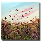 Wild Butterfly Meadow by Artist Linda Tennant