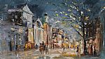 Evening in the Town by Artist Marek Langowski