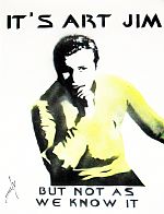 IT'S ART JIM (On Plain Paper) - Street Art in your home for the price of a poster by Artist Juan Sly