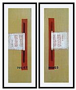 Diptych "Romeo and Juliet" by Artist Agostinho Manuel Bento de Oliveira