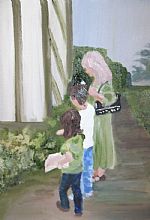 The Herb Garden by Artist sylvia rawsthorn