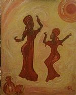 African Ladies Dancing by Artist Nicola Berry