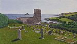 St Werburghs church, Wembury, Devon by Artist RICHARD BARTLEY