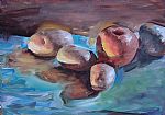 apple and potatoes by Artist Peter Gyenes