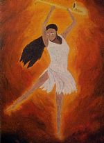 freedom girl by Artist zubair shaheen