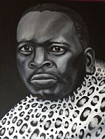 Traditional Zulu Chief by Artist Treacey Kotze