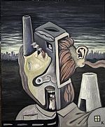 Self portrait by Artist Krum Baldzhiyski