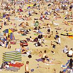 bathers out by Artist martin thompson