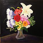 Anniversary Flowers by Artist Patricia  Fahy