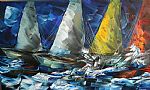 Regatta by Artist Sergei Inkatov