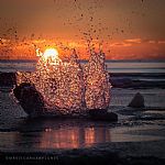 Sunset Splash by Artist mavis carnaby-Jones
