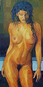 Study for Bronzed nude by Artist David  Watmough