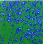 Orchidaceous Hybrid (green & blue) by Artist Deborah Pearse